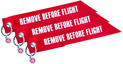3 Fähnchen-Anhänger - Remove Before Flight