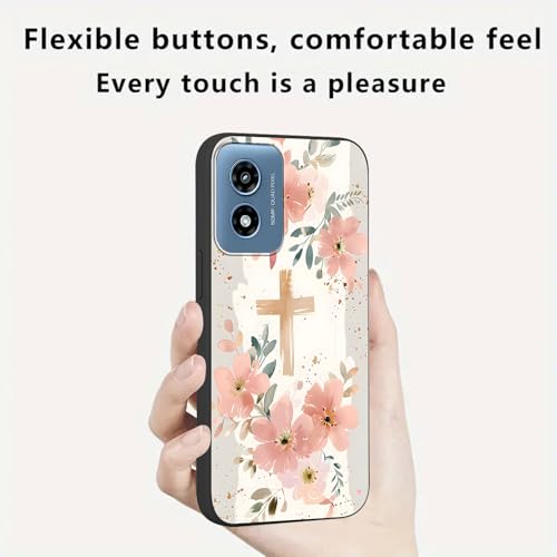 Zrutru 2 Pack Cartoon Floral Phone Case for Motorola Moto G Play 2024 6.5",Cute Kawaii Flower Collage Pattern Cases Aesthetic Design,Black TPU Bumper Protective Cover for Girls Women - image 7