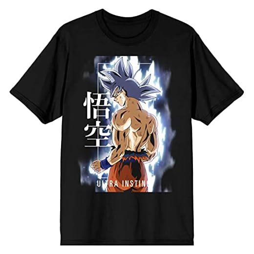 Dragonball Z Super Ultra Instinct Men’s Black Graphic Crew Neck Tee-M