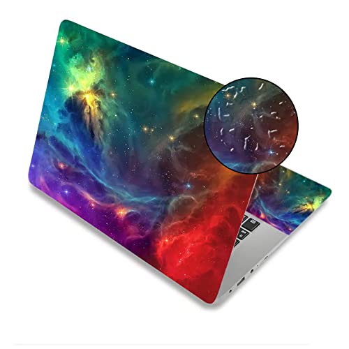 ARTSO 15.6 inch Laptop Notebook Skin Sticker Universal Soft Art Cover Decal Fits 12 13 13.3 14 15 15.4 15.6 inch Laptop Protector,Easy to Apply, Reusable, Color Nebula Galaxy