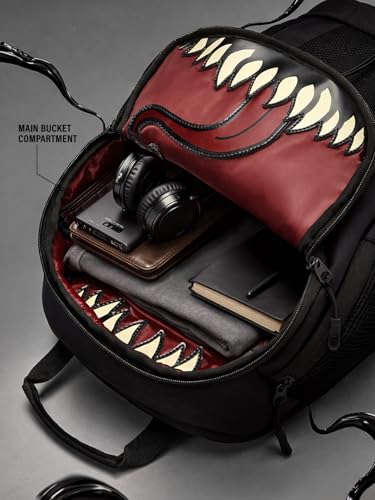 Image of The Souled Store Venom: Lethal Backpacks | High-Performance Urban Tech Bag | Water-Resistant Multi-Pocket Laptop Rucksack for Men & Women | Durable & Stylish Travel Backpack