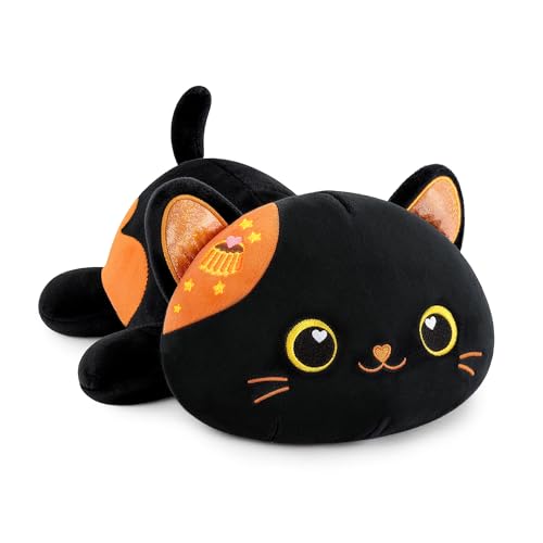 PELUCHE SUPER MORBIDO: Ogni cuscino in peluche gatto è realizzato con tessuti atossici e super morbidi, più morbidi del solito. Portate il nostro cuscino di peluche a forma di gatto nella vostra casa, vi porterà pace e felicità.