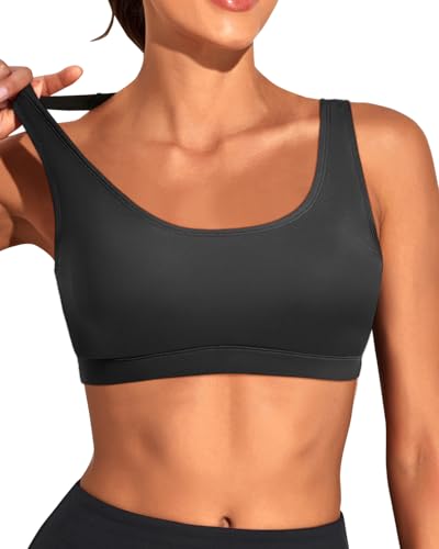 Tempt Me Women Sports Bra Bikini Top Push Up Scoop Neck Bathing Suits Top for Teen Girls3