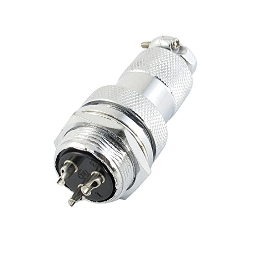 Conector aviación GX20-3 metálico 3 pines miniatura 1