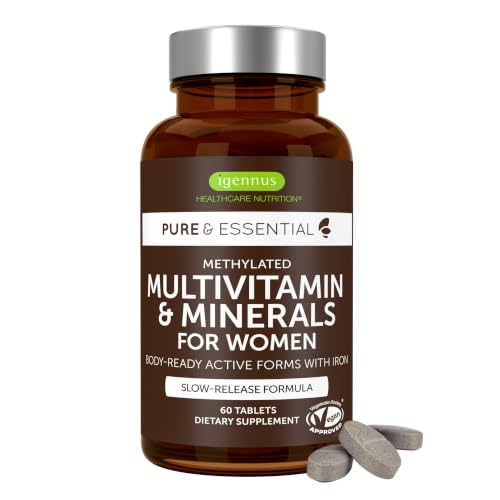 Igennus High Potency Methylated Multivitamin for Women with Gentle Iron