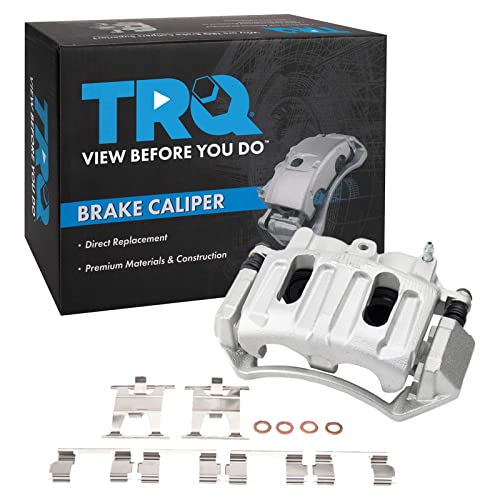Image of TRQ Front Left Brake Caliper w /Bracket Drivers Side | For 1999-2004 Ford F-150 2004 F-150 Heritage