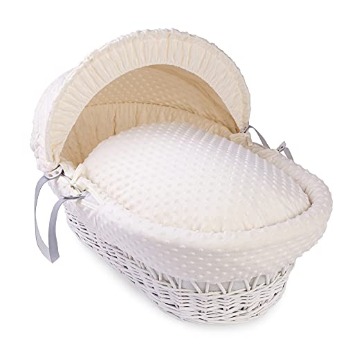 Clair de Lune Dimple - Juego de Ropa de Cama (Cesta no incluida) (Crema)