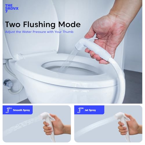 Image of Health Faucet 1 metre PVC Tube Premium Jet Spray for Bathroom by (Kohinoor KRSNA) | High-Pressure Handheld Bidet Shower with Flexible Hose | Leak-Proof, Rust-Free & Easy Installation