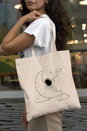 Image of The Purple Tree Cotton Tote Bags for Women (pack of 1) Women Tote Bag, Eco Friendly Tote Bag, Reusable Tote Bag, Shopping Bag, College Bag