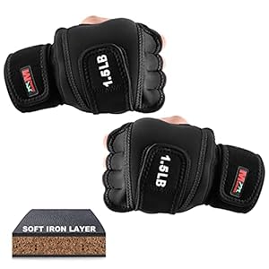 Shapelocker Weighted Gloves, Soft Iron Boxing Gloves, Gym Workout Gloves for Men Women Hands Weight Training, Weight Gloves with Wrist Support for Crossfit, Shadow Boxing, Kickboxing Heavy Training