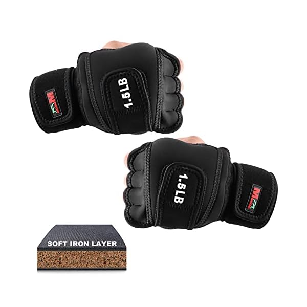 Shapelocker Weighted Gloves, Soft Iron Boxing Gloves, Gym Workout Gloves for Men Women Hands Weight Training, Weight Gloves with Wrist Support for Crossfit, Shadow Boxing, Kickboxing Heavy Training