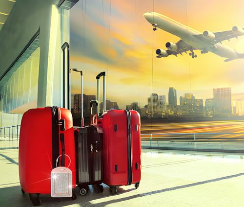 Pink Luggage Tags for Women's Suitcases Cute Bling Diamond Laether Travel Tags for Cruise and Travel Essentials-2 Packs4