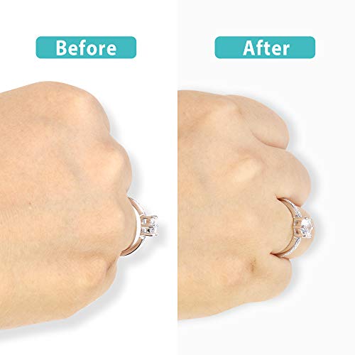 invisible ring size adjuster for loose rings ring adjuster sizer fit thin rings with jewelry polishing cloth