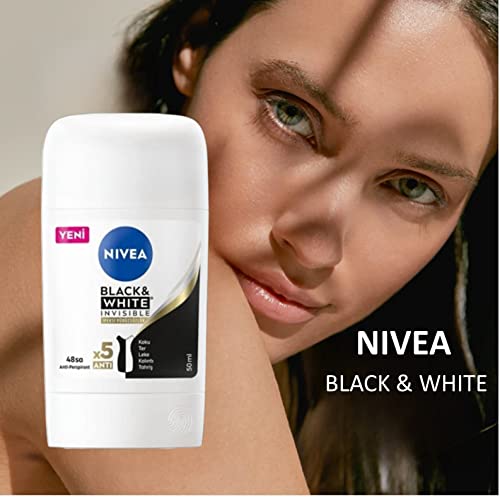 Desodorante Nivea Stick Black White Invisible 3x50 ml miniatura 3