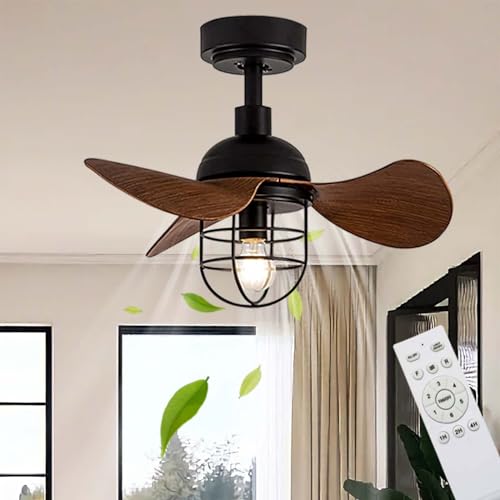 Ventilatore Da Soffitto Con Luce E Telecomando Vintage