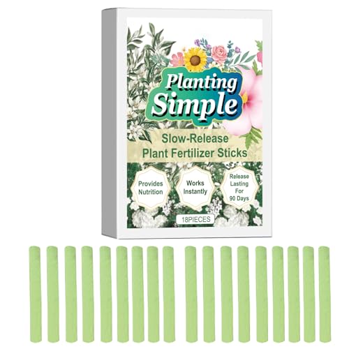 18X Plants Fertilizer Sticks - House Plant Food Indoor | Plant Nutrition Bar Fertilizer Spikes For All Flowers Indoor and Outdoor Plants Flowering And Foliage Houseplants