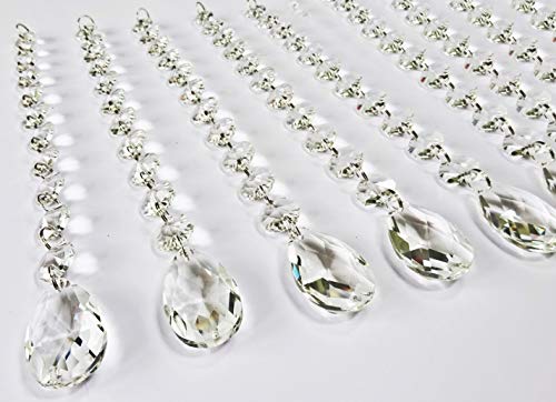 Cristal taillé pour arbre de Noël et ornements de table scintillants