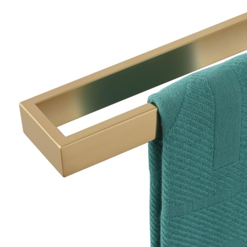 Image of KOKOSIRI Towel Bar for Bathroom Hardware Bath Towel Hanger 20-Inch Kitchen Rack Champagne Bronze Stainless Steel Wall Mount, 1 Pack B4008CPG-L20