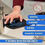 Glass Cleaning Cloth, Water Only Microfiber Cloths, 2 Pack - Image 4