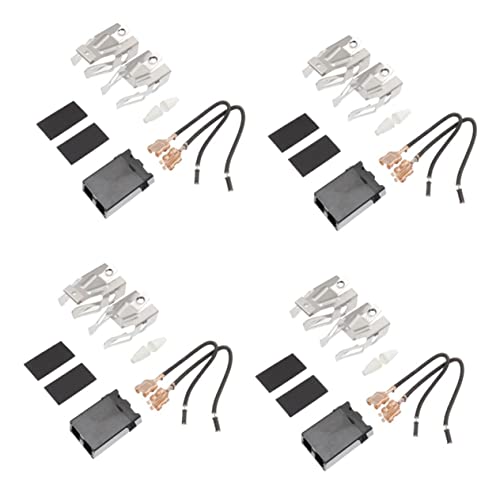 DOITOOL 4 Sets Oven Connector Refrigerator Accessories Replacement Parts for Range Surface Burner Receptacle Kit Range Stove Receptacle Block Stove Oven Heating Electric Furnace Abs