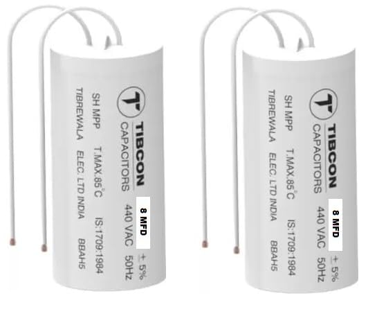 M&M HARIS 8 MFD 440V Tibcon Capacitor for Motors and Pumps (Pack of 2) (B0CDM9V3S6) Amazon Price History, Amazon Price Tracker
