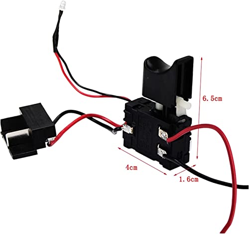 Interrupteur déclencheur vitesse variable DC18V-24V avec lumière intégrée