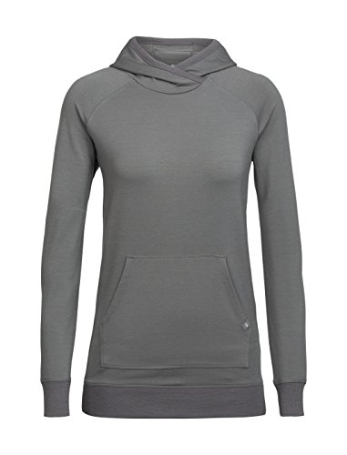 Preisvergleich Produktbild icebreaker Damen WMNS Mira Pullover Hoody Kapuzenpullover, Metal, M