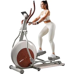 mobifitness Elliptical Machine for Home, 3-in-1 Elliptical Training Machine with 24 Resistant Levels & Quiet Magnetic Driving System, Cardio Equipment with App, Bluetooth and Ipad Mount