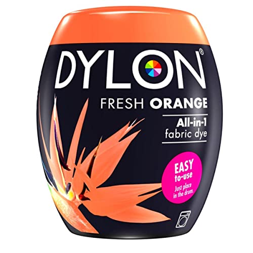 Dylon Machine Dye 350 Gramme Goldfish Orange, Salt Included. -