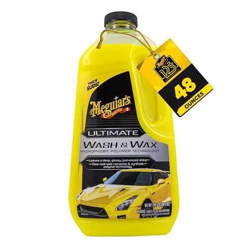 MEGUIAR'S G17748EU Shampoo con Cera Ultimate - Pulizia Auto - Lavaggio Delicato, Protezione Lunga Durata - 1420 ml