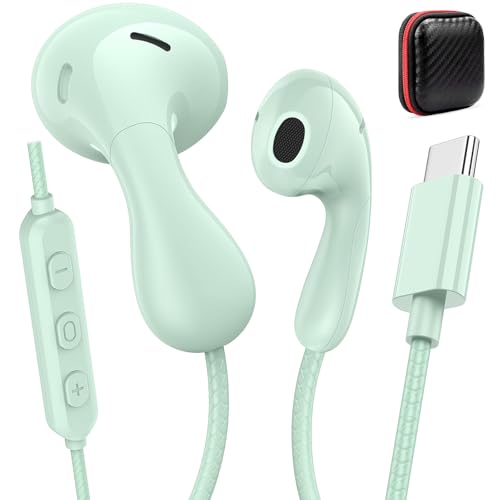 USB C �w�b�h�t�H�� �L���C���z�� �L�����[�P�[�X�t�� HiFi �n�[�t�C���C���[�o�b�h Type C �C���z�� ���܂Ȃ��R�[�h iPhone 15 16 16e 17 Samsung/Galaxy S26 S25 S24 S23 S22�p Googl