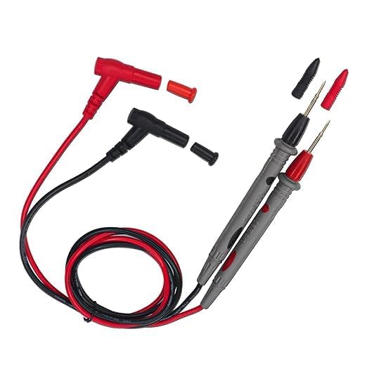 Pack of 1 Pcs Multimeter Test meter Leads with Banana Plug Digital Clamp Tester voltmeter Probe Test Probes Leads for Multimeter Electronic Test Leads-image-31