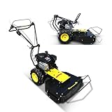 BAMATO Mulchmäher GM-875 | RATO Motor | 580 mm Mulchbreite | Höhenverstellbarer Lenkholm | Robuste Luftbereifung mit Ackerstollenprofil | Ideal für dichte Wiesen und unebenes Gelände | Mäher