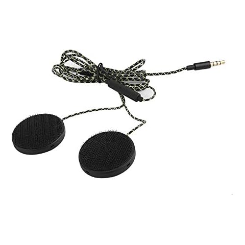 For Helmet Headphones-Motorcycle Helmet Headset Headphone Speakers Wired Helmet Headphones Motorcycle Helmet Audio Headset Support Hands-Free Calling 3.5 Mm Noise Canceling Headset Cover
