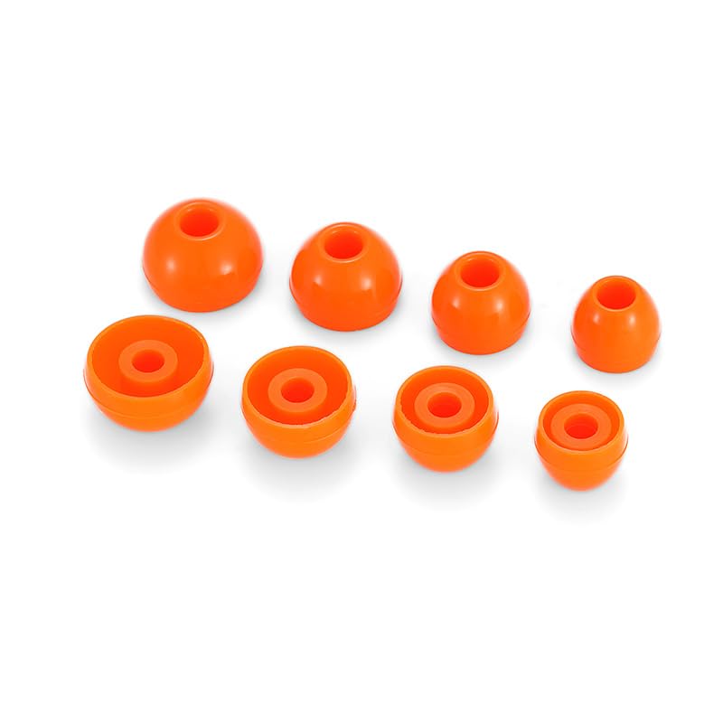 Image of Generic PENON Liqueur O 4.5mm Silicone EARTIPS for in-Ear Monitors (3 Pairs), Orange