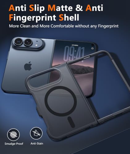FNTCASE for iPhone Duo Case, Fit for Magsafe, Black | Screen Protector, Translucent Matte, Military Grade Drop Proof, Shockproof Protection Bumper, Protective Magnetic Phone Cover - image 4