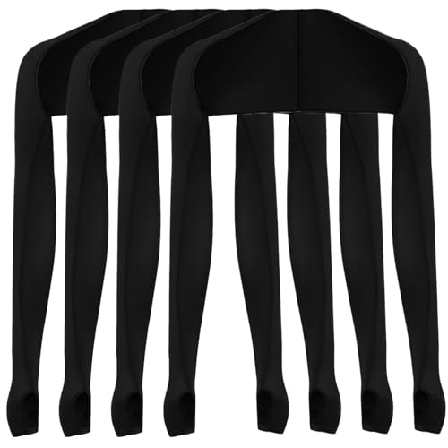 Mangas para cubrir brazos para mujeres y hombres pack de 4 manguitos negros de ciclismo