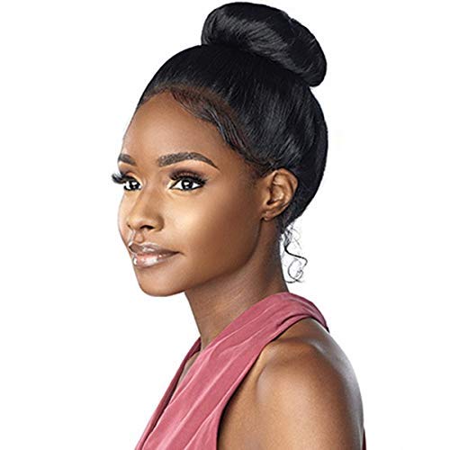Cloud 9 Sensationnel Synthetic 13X4 360 Swiss Lace Wig - Akeely High Bun (1 Jet Black) #TOP3