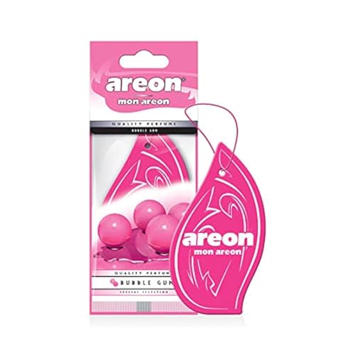AREON Mon Désodorisant Voiture Bubble Gum Rétroviseur Pendu Rose Maison (Lot de 1)