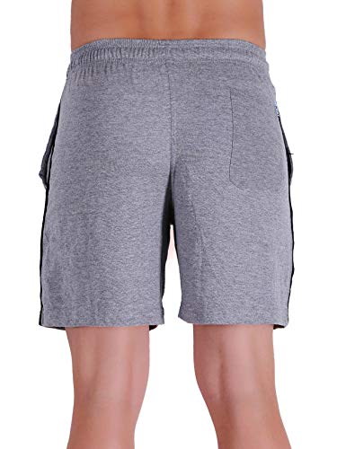 Image of T.T. Cotton Blend Shorts for Men | Regular Fit | Elasticated & Zipper | 2 Sided Pockets & 1 Back Pocket | Solid | Above Knee Length Bermuda Short | Ideal for Casual Outings