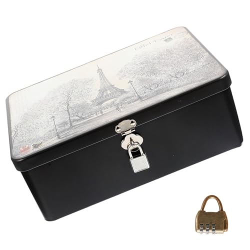 Boîte de rangement verrouillable grosse capacité légère pour documents et bijoux - 2