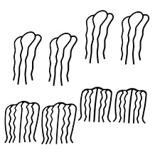 Hair Accessories for Women 8pcs Iron French Side Combs Hair Styling Tool Hair Fixator Beauty Hair Combs