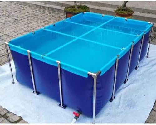 Aquarium Pool PondPVC Temporary Fish Pond for Water Storage, Fish Farming, Gardening, Outdoor Use - Durable, Easy to Set Up, Portable Garden Pond for Backyard and Aquatic Activities