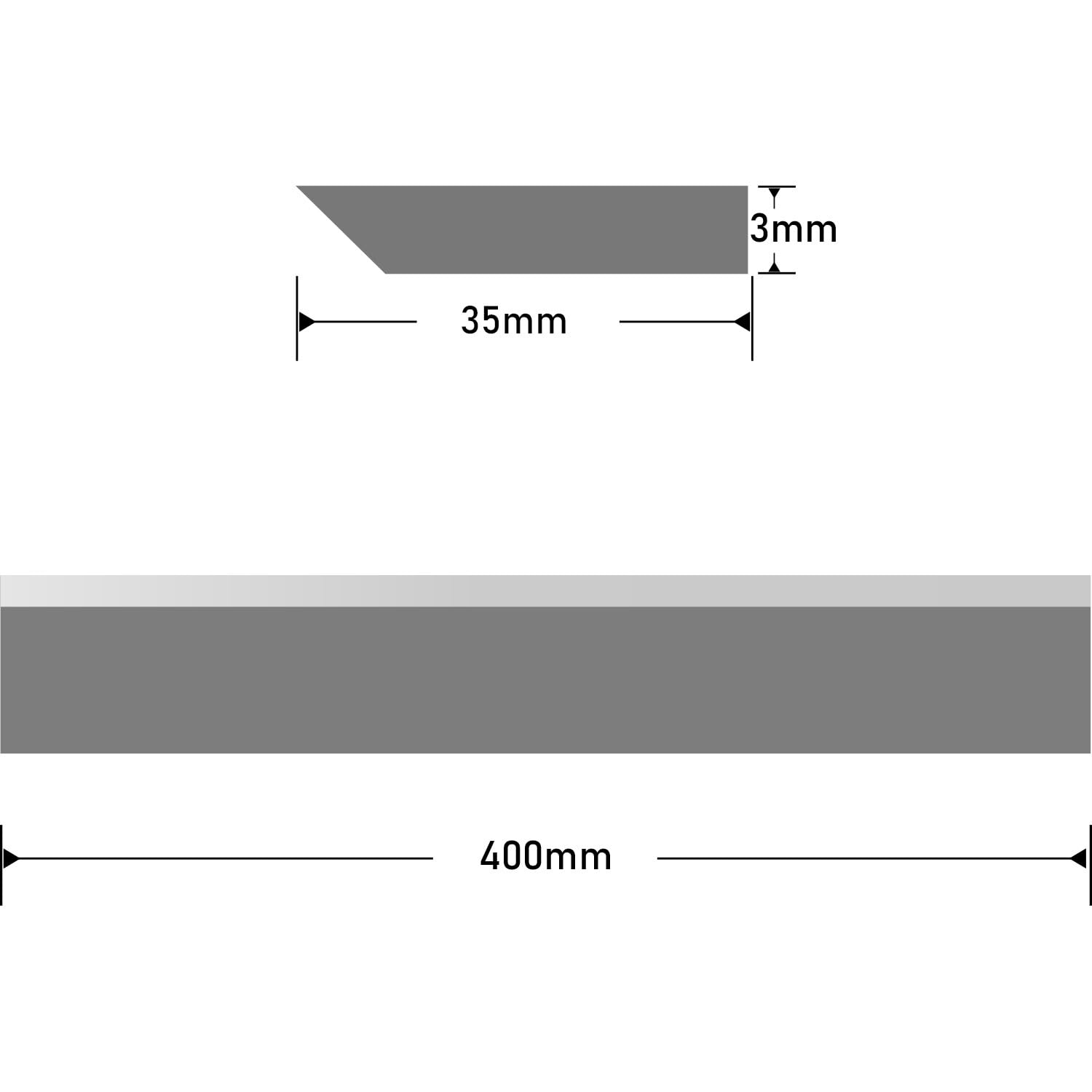 Noże HSS do strugarki elektrycznej, szerokość 400 mm, grubość 35, 3 szt