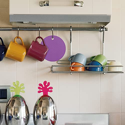 Kaboer 6Pcs Rubber Jar Opener Grippers,Reusable Silicone Heat Insulation Pad,Multi-Purpose Kitchen Coasters Round Honeycomb Jar Opener For Weak Hands & Seniors With Arthritis #TOP5