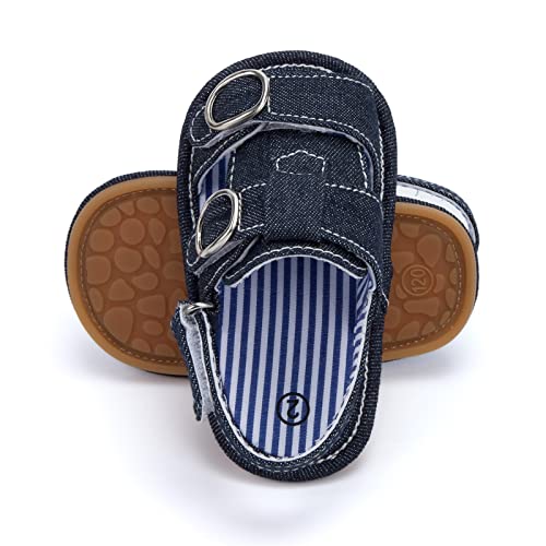 Infant Boys Girls Open Toe Denim Shoes First Walkers Shoes Summer Toddler Flat Sandals Toddler Dress Shoes Boys Size 54
