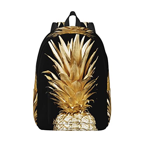 Sac à dos Ananas Doré classique et léger pour vos sorties urbaines de Noël
