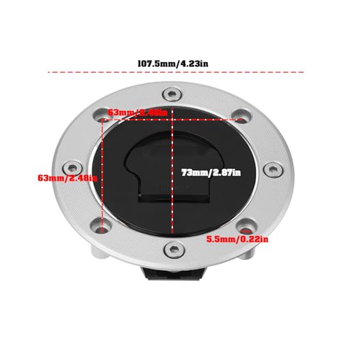Verrou de réservoir de carburant Suzuki GSF Bandit SV650 GSX DR TL
