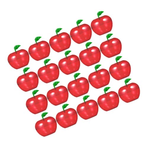 EXQUIMEUBLE 40個軽量 小 クリスマスキャンディボックス リンゴ形状 キャンディー容器 パーティーお菓子収納 結婚式やイベントのフェスティバル用