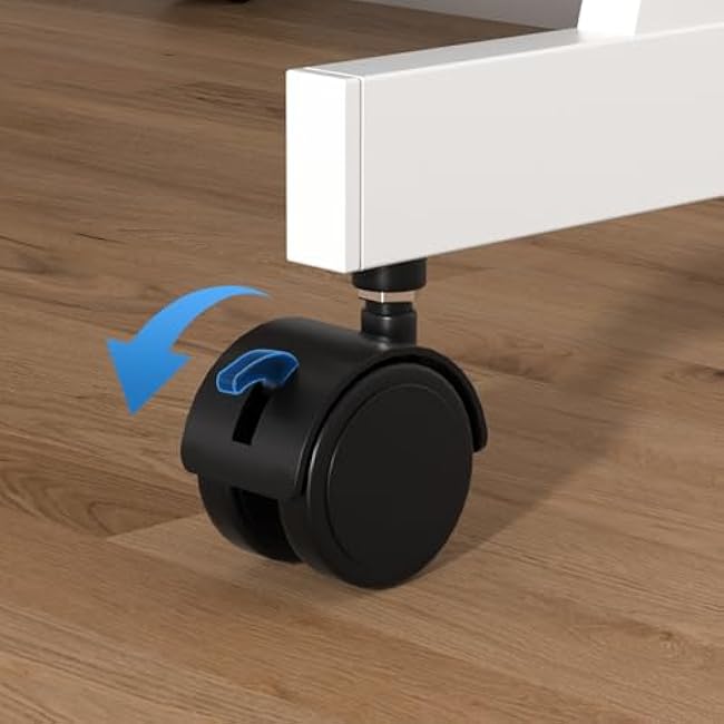 Kitchen Cart, 4 Tier Rolling Cart Snack Organizer Cart on Wheels, Stackable Carbon Steel Kitchen Storage Rack Fruit and Vegetable Storage, Pantry Organizer Rack with Detachable Baskets White Four Lay-8ltEp9p4